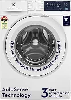 Electrolux 9kg 5 Star Front Load Washing Machine, 3 Year Warranty, AutoSense Technology, Full Load Vapour Wash, Hygienic Care, EcoInverter Motor, UltimateCare 300, EWF9024D3WB, White