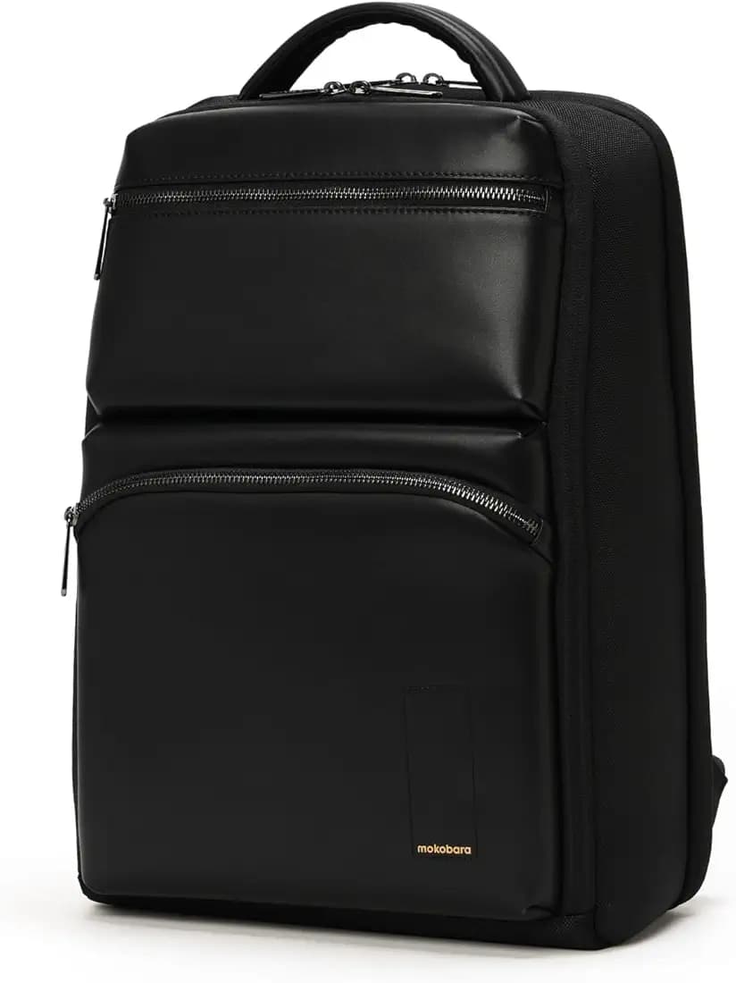 MOKOBARA The Radio Backpack Water-Resistant 15.6" Laptop Bag with Luggage Sleeve for Work, Travel, and Daily Use - Suitable for Men and Women
