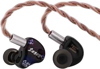 Linsoul Yanyin Ca-Non Pro,1DD + 6BA in-Ear Monitor, HiFi Wired Earbuds,Gaming IEM Earphones, Hybrid IEM Headphones with 3D Printed Resin Faceplate,Detachable Cable for Musician Audiophile (3.5MM)