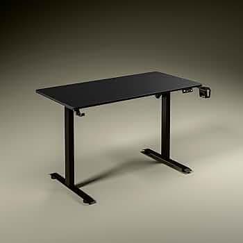 Green Soul Alloy Steel Imperium Pro Height Adjustable Table for Office Work|Smart Everyday Ergonomic Table|Impactshield Anti-Collision|3 Year Warranty|Installation Provided (Black,1200Mm / 4 Ft Top)