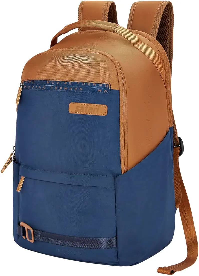 Safari Dart 1 24L College backpack, 2 compartments, 17" laptop compatible, Smart trolley sleeve, Front pocket, college backpack bags for women and men, travel bag, Ideal for Students, Color - Blue