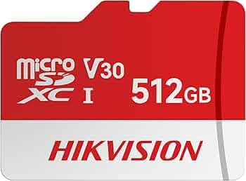 HIKVISION Extreme 512GB microSDXC Memory Card Class 10, V30, 92MB/s Read, 55MB/s Write Speed | Compitable with Smartphones, Camera, CCTV | Drop Protection | Memory Card | 3 Yrs Warranty.