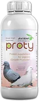 Avishi Proty, Protein Supplement for Junior Pigeons (250 ML), for Growth & Immunity Boosting and Weight gain in Pigeons (Bio- Available Dietary Supplement)