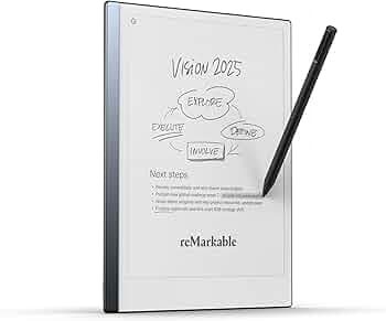 reMarkable Starter Bundle – reMarkable 2 is The Original Paper Tablet | Includes Black and White 10.3” Writing Tablet, Marker Plus Pen with Built-in Eraser