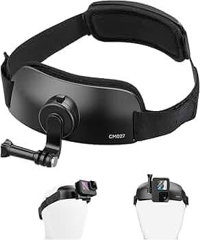 ULANZI CM27 2 in 1 Head Strap Mount for Action Camera - Quick Release Head Mount Set Support Vertical Shots Vlog Video Accessories for Action Camera, Compatible with GoPro Hero 13, 12, 11, 10, 9, 8