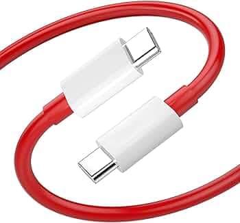 Type C to C USB Cable for ChromeBook Pixel USB Cable Original Like | Data Sync Cable | Rapid Quick Dash Fast Charging Cable | Charger Cable | Type-C to USB-C Cable (3.1 Amp, C to C USB- RED)