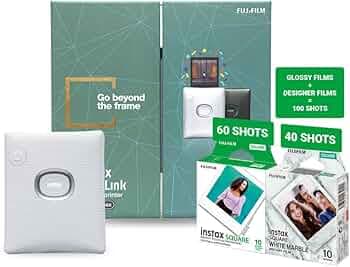 Fujifilm Instax Square Link Goodness Box - Ash White