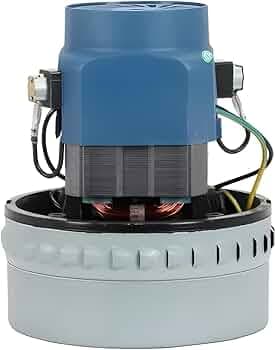 HYDRO 1500W Vacuum Motor with Copper Winding | 220‑240V Direct Drive | 50/60Hz Compatible | Heavy Duty Industrial & Commercial Vacuum Cleaner Replacement Motor | High Suction Durable Performance