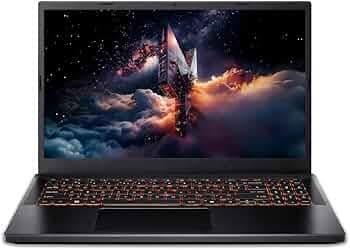 acer Nitro V15, Intel Core i7-13th Gen 13620H Processor, NVIDIA GeForce RTX 5060-8GB GDDR7(16GB DDR4, 512GB) IPS FHD, 15.6"/39.6cm, 165Hz, Win 11 Home, Obsidian Black, 2.1KG, ANV15-52 Gaming Laptop