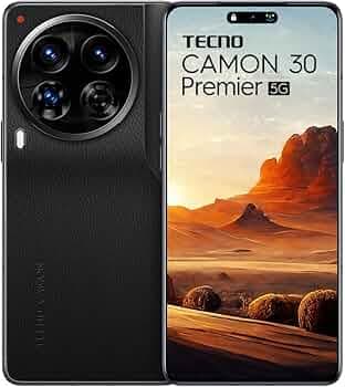 TECNO CAMON 30 Premier 5G (Lava Black, 12GB+512GB) | 50 MP Camera | 6.77" LTPO AMOLED Display | MediaTek Dimensity 8200 | 5000mAh Battary + 70W Charger| PolarAce Image Processor
