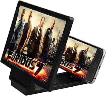 TRIDEO HD Big Screen Mobile Enlarged | 3D Screen Projector | Magnifier Eye-Protective/Foldable/Lightweight/Anti-Radiation | Easy to Carry Box for All Smartphone Devices