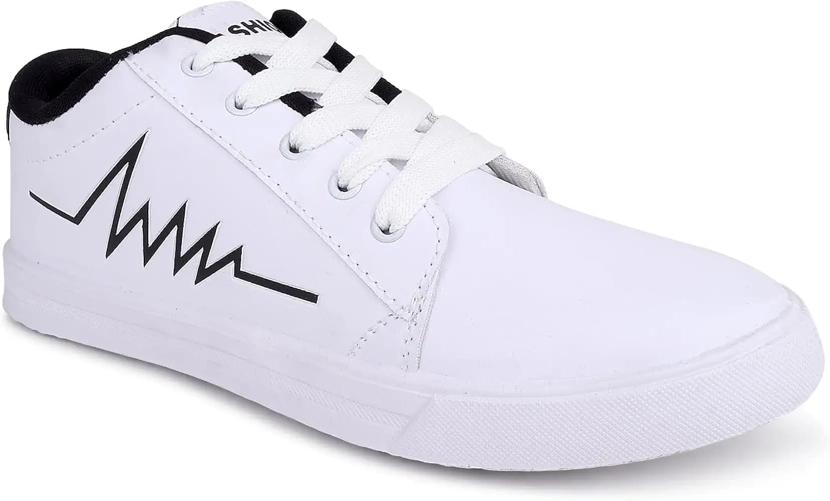 DEVAVI Casual White Sneakers Lightweight Shoes for Men
