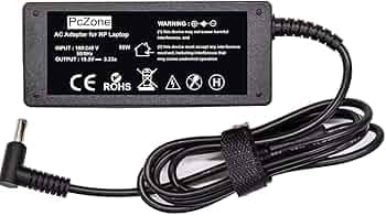 Laptop Adapter Charger for HP Laptop 19.5V 65w 3.33a Blue Pin with Power Cord 1 Year Warranty