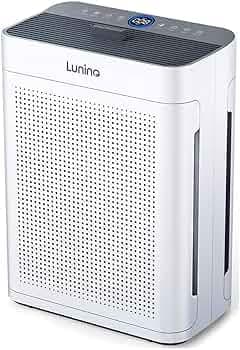 Air Purifiers for Home, Large Room Up to 3000 Sq.Ft, LUNINO HEPA Dual Sided Air Purifier with Washable Filter, PM Display Air Quality Sensors