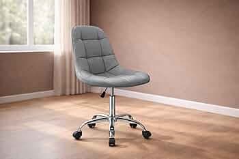 NGFC Modern Leather Office Chair || Adjustable Task Chair with Rolling Wheels for Home/Doctor/Salon/Spa/Cafe/Bar/Stool Chair