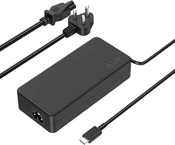 Sounce 65W USB Type C Laptop Charger 20V 3.25A Fast Charging AC Power Adapter Compatible with Lenovo ThinkPad USB C Laptops for Office Home Travel Reliable Universal Replacement Power Supply (Black)