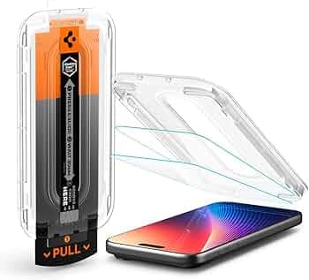Spigen EZ Fit Pro Tempered Glass Screen Protector Guard for iPhone 17/17 Pro / 16 Pro [2 Pack]