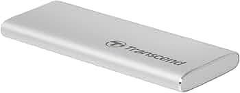 Transcend Information 120GB Portable SSD TLC USB 3.1 Gen 2, Silver (TS120GESD240C)
