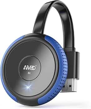 TIMBOOTECH 4K/5G Wireless HDMI Display Adapter, 4K@30Hz Miracast Dongle Screen Mirroring Video & Audio Receiver 65FT, for Laptop, PC, i-Phone, i-Pad, Tablet, Mac,Android,Window to TV/Projector/Monitor