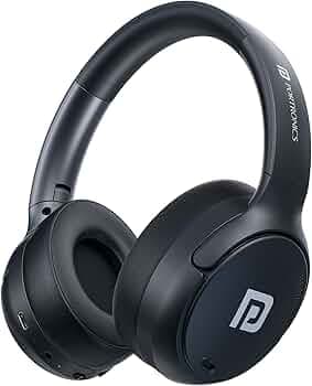 Portronics Muffs M8 ANC Wireless Over Ear Headphones with Upto 50 Hours Playtime, Foldable Design, Powerful Bass, 40mm Dynamic Driver, HD Mic, Low Latency,BT 5.4v, Type C Fast Charging (Black)