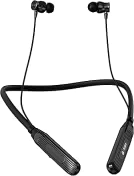 AROMA NB124 Cosmo Wireless Neckband Bluetooth Earphones – up to 100H Playtime | ENC | Voice Changer | Fast Charging | Midnight Black