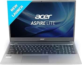 acer Aspire Lite 11th Gen Intel Core i3 Premium Metal Laptop (8GB RAM/512GB SSD/Windows 11 Home) AL15-51, 39.62cm (15.6") Full HD Display, Metal Body, Steel Gray, 1.59 Kg