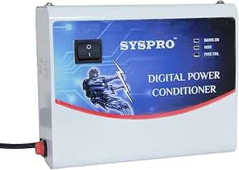 SYSPRO Commander Voltage Stabilizer for LED/LCD TV + Set Topbox DVD Player with 5 Years Warranty and Copper Coil (170-280 V) Wall Mountable (45 Inch White)
