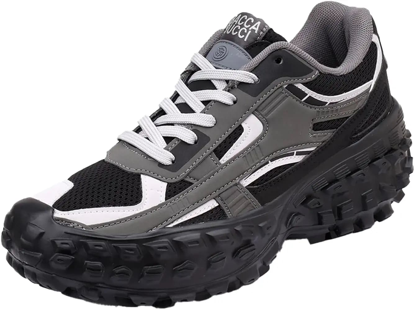 Bacca Bucci Colossus Men's Chunky All-Terrain Sneakers with Rugged Outsole & Ortholite Insole | Outdoor Trail Walking Shoes | Breathable Mesh & Synthetic Uppers