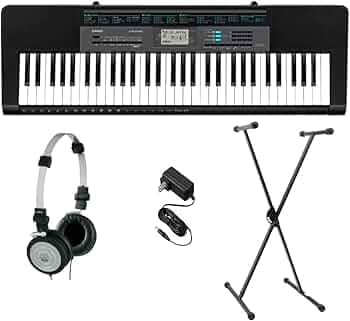 Casio CTK-2550 PPK 61-Key Premium Keyboard Pack with Stand, Headphones & Power Supply