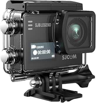 SJCAM SJ6 Legend Optical 16 MP 4K24Fps 5.08 Cm (2.0") LCD Touch Screen Wi-Fi Action Camera | 3-Axis Gyro Sensor, 166° Super Wide | External Mic Support | Dual Screen (Black)