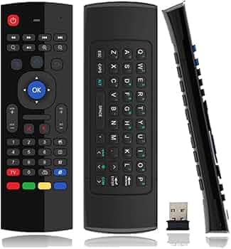 7 SEVEN Air Fly Mouse Universal Remote with Keyboard & Intelligent IR Learning for Smart Android Box, Mini PC, Laptop, Projector, IPTV, Set-Top Box, Cable TV, Gaming - 5 Remote IR Learning Functions
