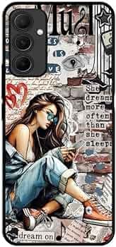 NIKODIKO Compatible with Samsung Galaxy A14 5G Mobile Phone Back Cover Case for Metal | Boys & Girls | Music Lover Designer Printed Soft Rubber Case (Polycarbonate | Camera Protection)