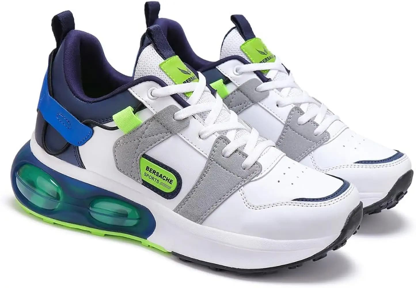 Bersache Sports Shoes for Men | Latest Stylish Sports Shoes for Men | Lace-Up Lightweight (Navy) Shoes for Running, Walking, Gym,Trekking and Hiking Shoes for Men ORI-9044