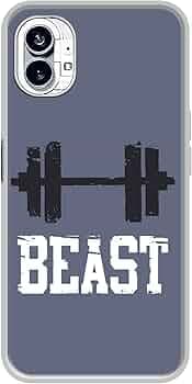 Beast Gym Design Printed Silicon Soft TPU Back Case Cover for Nothing Phone (1) 5G