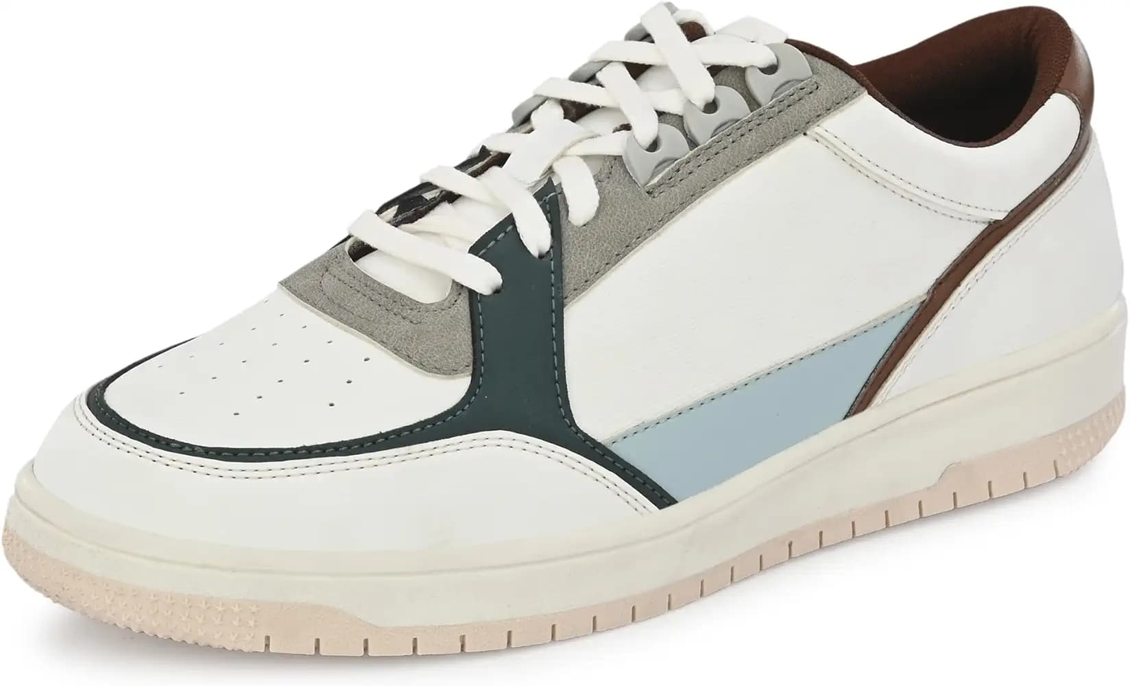 Cruiser Mens Sneaker | Casual Shoes | Cushioned Insole | Lace-Up Design | Arch Support & Ventilated Comfort | Perfect Pair with Casual Outfit (Augustus)