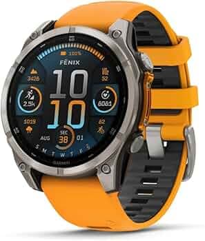 Garmin Fenix 8 47mm,AMOLED,Saph,Ti/Bare/Grpht,SparkOrg/GrphtBd