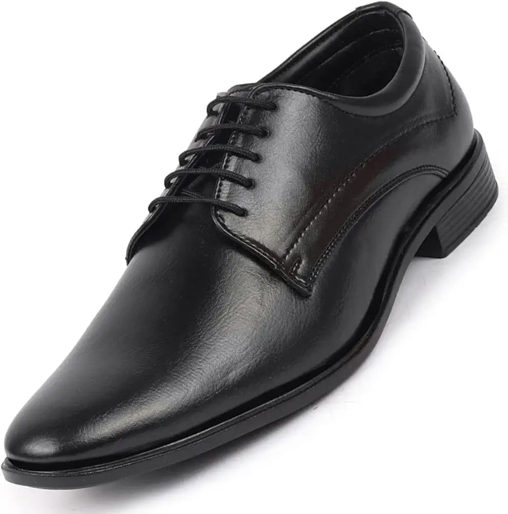 FAUSTO Men's Formal Office Dress Lace Up Derby Shoes
