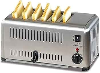 6 Slice Bread Toaster | Commercial Electric 6 Slice pop up Toaster Automatic Breakfast Machine Toaster | Fast Breakfast Maker Bread Toaster 6 Slice Toaster Oven