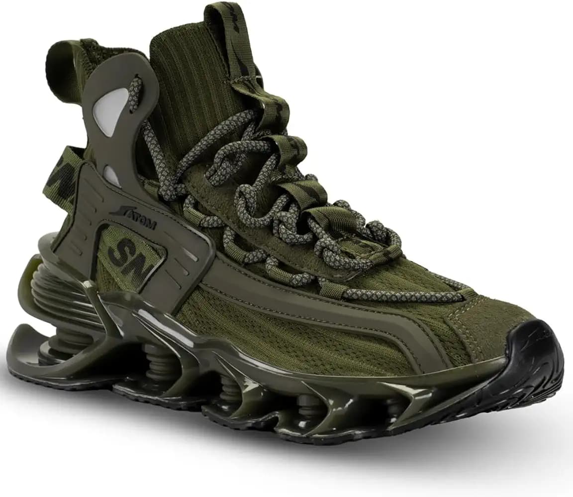 ATOM Alpha Predator Sneakers | Sturdy Sole and Breathable Upper: Outdoor Lace-Up Shoes for Men