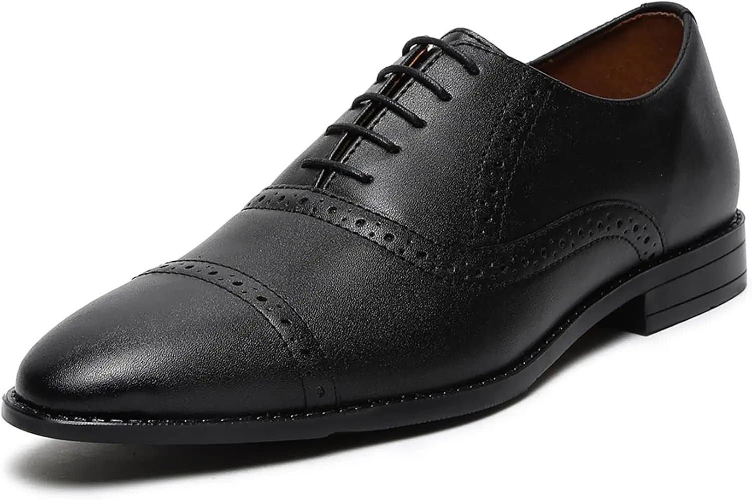 LOUIS STITCH Men's Formal Lace-up Oxford Shoes for Men | Solid Design | Ideal for Formal, Business Casual, and Parties (LSRG_OX)