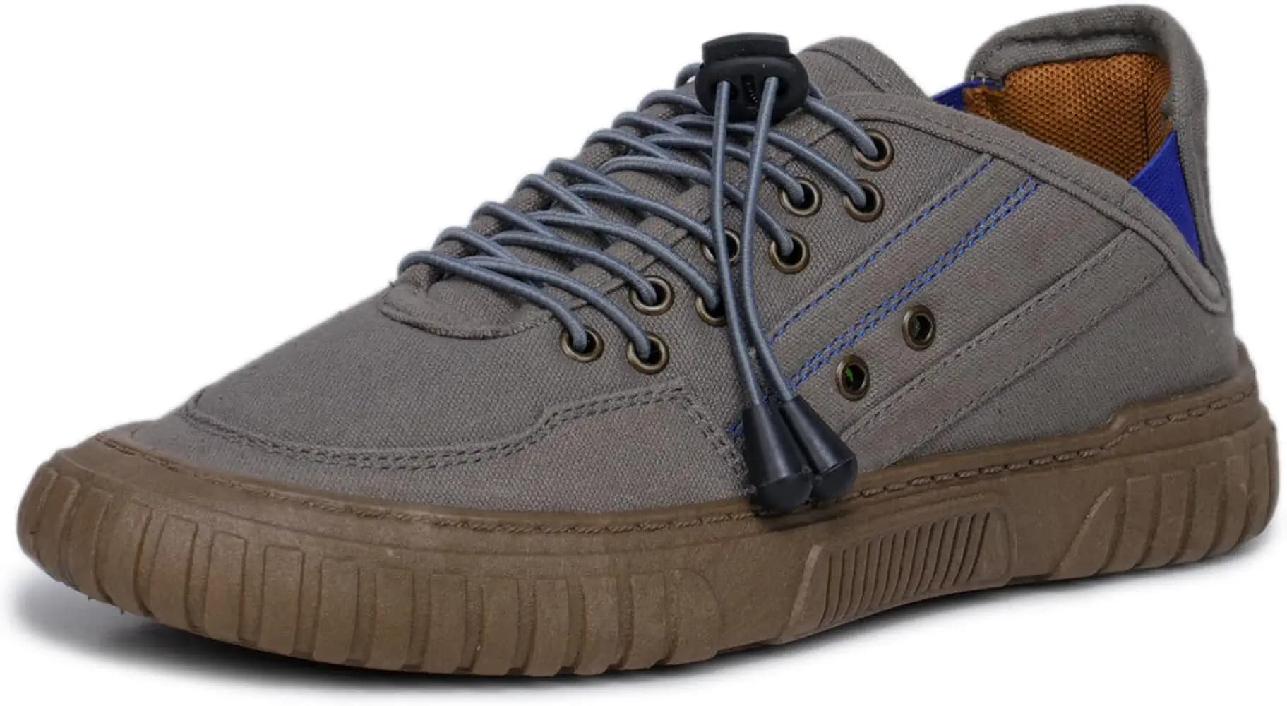 ATHCO Mens Brute Memory Foam Comfort Casual Canvas Sneaker Shoes|Laceup|Slip Resistant|Lightweight|Dailyuse|ExtraSoft