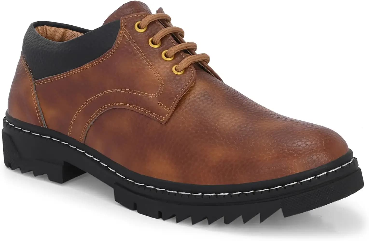 Centrino Lace-Up Men's Formal Shoe | Stylish with Soft Cushioned Insole | Sleek Lace-Up Design for Formal Look | Durable with Anti-Skid Sole | Ideal for Office Wear (9290)