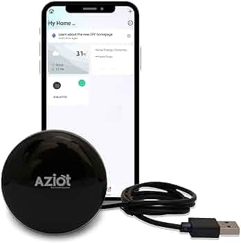 AZIOT IR Blaster, Universal Smart Remote for AC, TV, Set-Top Box & All IR Devices, WiFi Smart Hub, Works with Alexa & Google Home