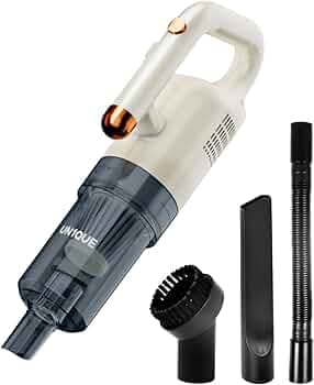 UN1QUE 3 in 1 Handheld Vacuum Cleaner for Home,500W Powerful Motor with 15000PA Suction,Dry Vacumming,Portable Lightweight Handheld Vacuum Small Size,Deep Clean for Curtains,Sofa,Floors(0.8L Filter)