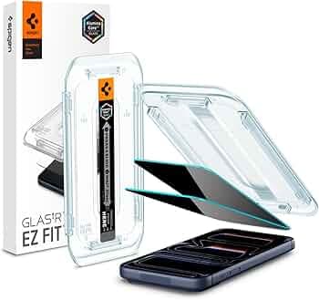 Spigen EZ Fit Privacy Tempered Glass Screen Protector Guard For iPhone 17/17 Pro / 16 Pro [2 Pack]