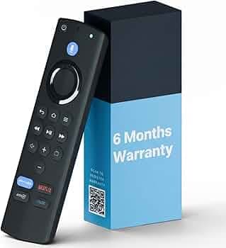 Original Replacement Remote for Fire TV Stick (3rd Gen) with Voice Control – Compatible with AMZN Firestick | Voice Search | Easy Pairing | Shortcut Keys | Long-Range Performance