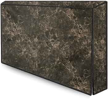 The Furnishing Tree Waterproof & Dustproof PVC LED/LCD/Monitor TV Cover Suitable for All Models of 65 Inch TV, Dimensions of The Cover WxHxD in Inches: (59x38x4), Marble Pattern Coffee