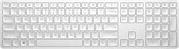 HP 970 Creator Keyboard, Wireless and Multi-Device with 20 programmable Shortcut Keys, Backlit with sensors, up to 6 Month Battery, AES encrypted, 1yr Warranty, 0.67 kg, Silver