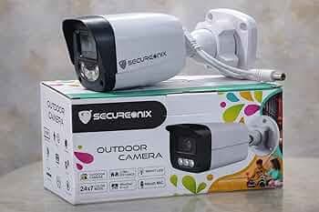 3 MP Outdoor Bullet CCTV Camera with 24x7 Color Night Vision, Smart LED, Inbuilt Mic, Weatherproof Body, BNC Output, 12V DC (White)