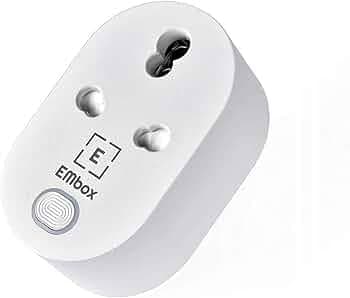 EMBox WiFi Smart Plug | Voice Control Compatible with Alexa & Google Home Assistant | Wireless (2.4GHz),16 Amps and 10 Amps, 3500 Watts | No Hub Required with Energy Monitoring